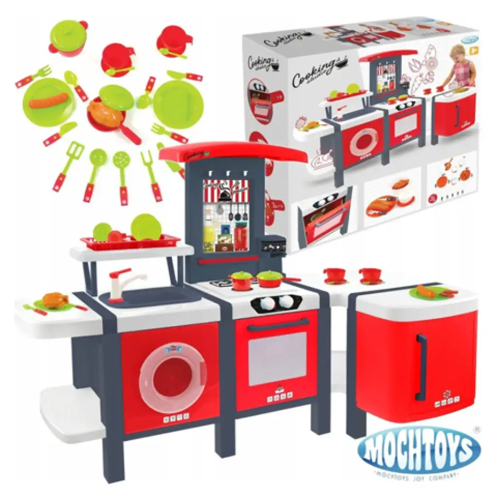 Mochtoys: Cooking Studio XXL játékkonyha 28db kiegészítővel 141x68x101cm