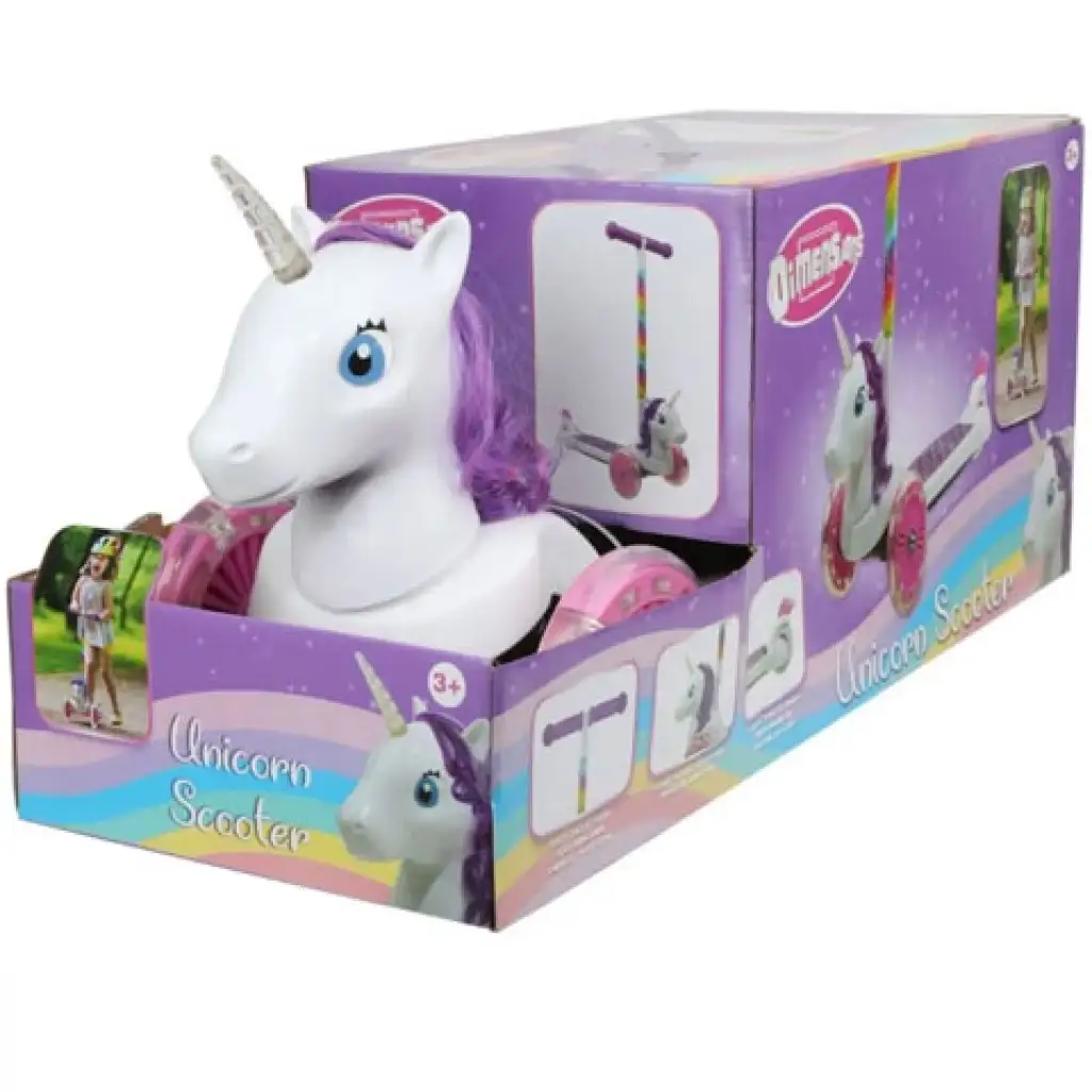 Unikornis forma háromkerekű roller kép 2