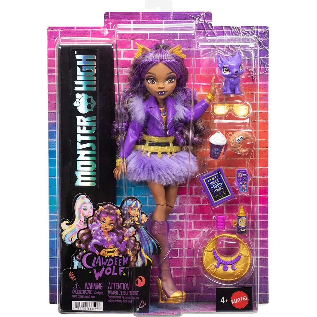 Monster High Clawdeen Wolf baba kiegészítőkkel - Mattel