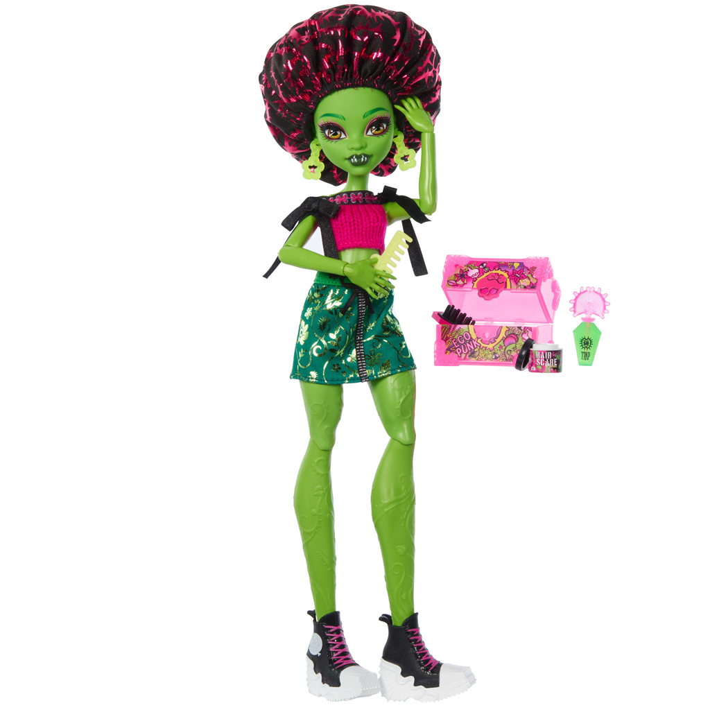 Monster High Rémségápolás Venus McFlytrap baba kiegészítőkkel - Mattel kép 2