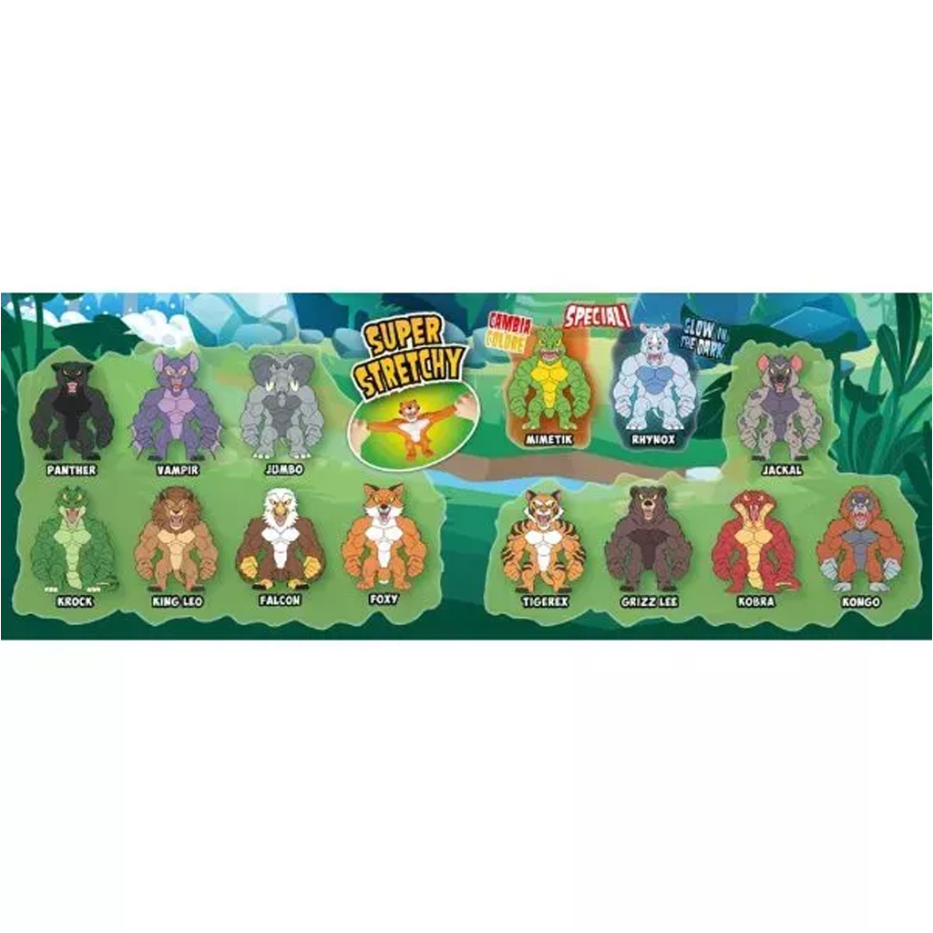 Monsterflex Vadállatok - nyújtható figurák többféle változatban 1db kép 6