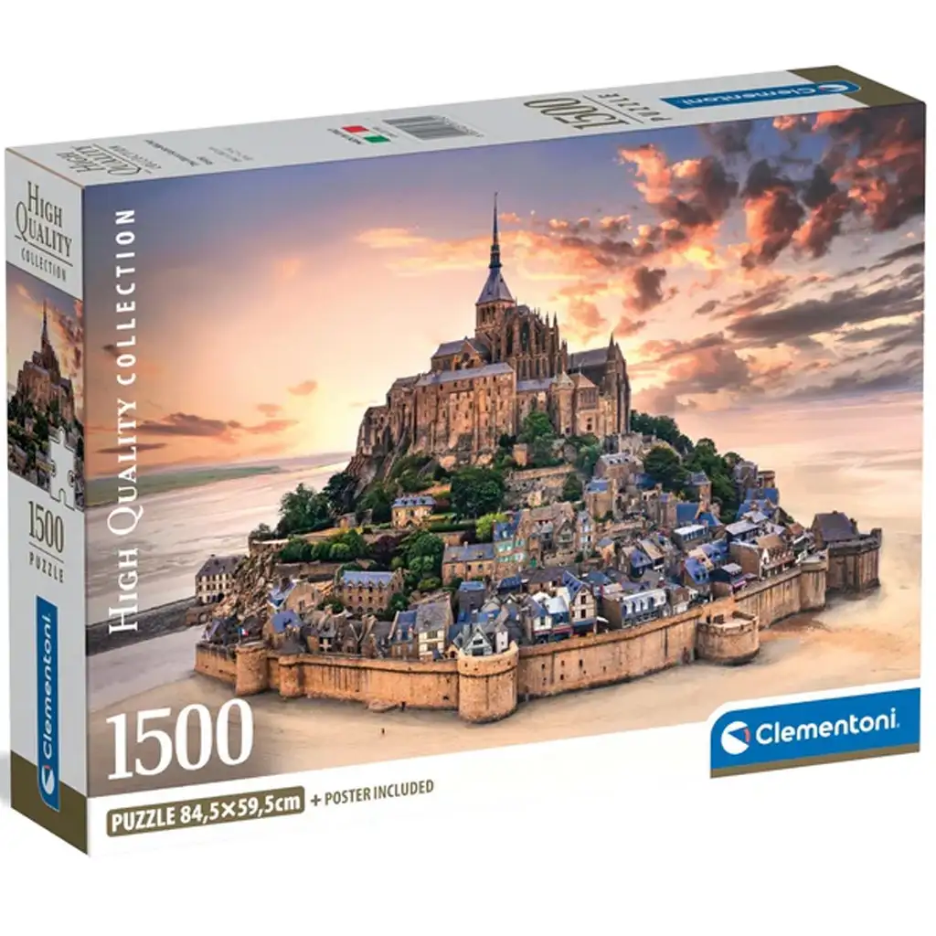 Mont Saint-Michel a naplementében 1500db-os HQC kompakt puzzle - Clementoni