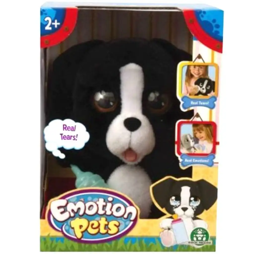 Cry Pets: Pityergő fekete kiskutya plüss játék kép 1