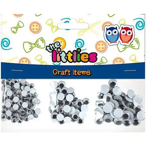 Műanyag szemek 3 méretben 150db