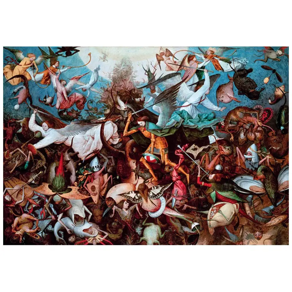 Museum Collection: Bruegel - A lázadó angyalok bukása 1000 db-os puzzle poszterrel - Clementoni kép 2