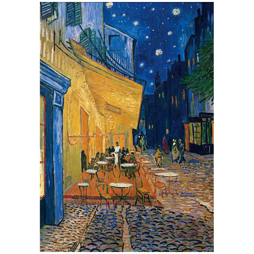 Museum Collection: Van Gogh - Kávézó terasz éjjel 1000 db-os puzzle poszterrel - Clementoni kép 2