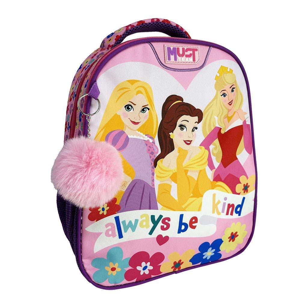 Luna: Must Team Disney hercegnős lekerekített 2 rekeszes ovis hátizsák 27x10x31cm