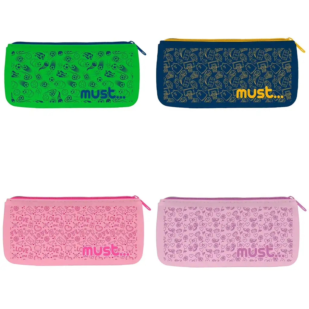 Must: Mintás szilikon tolltartó négyféle változatban 20x10cm kép 2