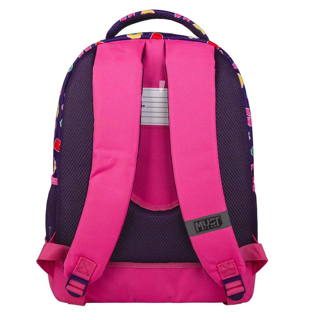 Luna: Must Team Disney Minnie egeres lekerekített 3 rekeszes iskolatáska, hátizsák 32x18x43cm kép 2