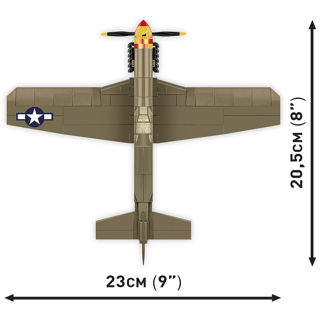 COBI: Mustang P-51B repülő építőjáték (5869) kép 5