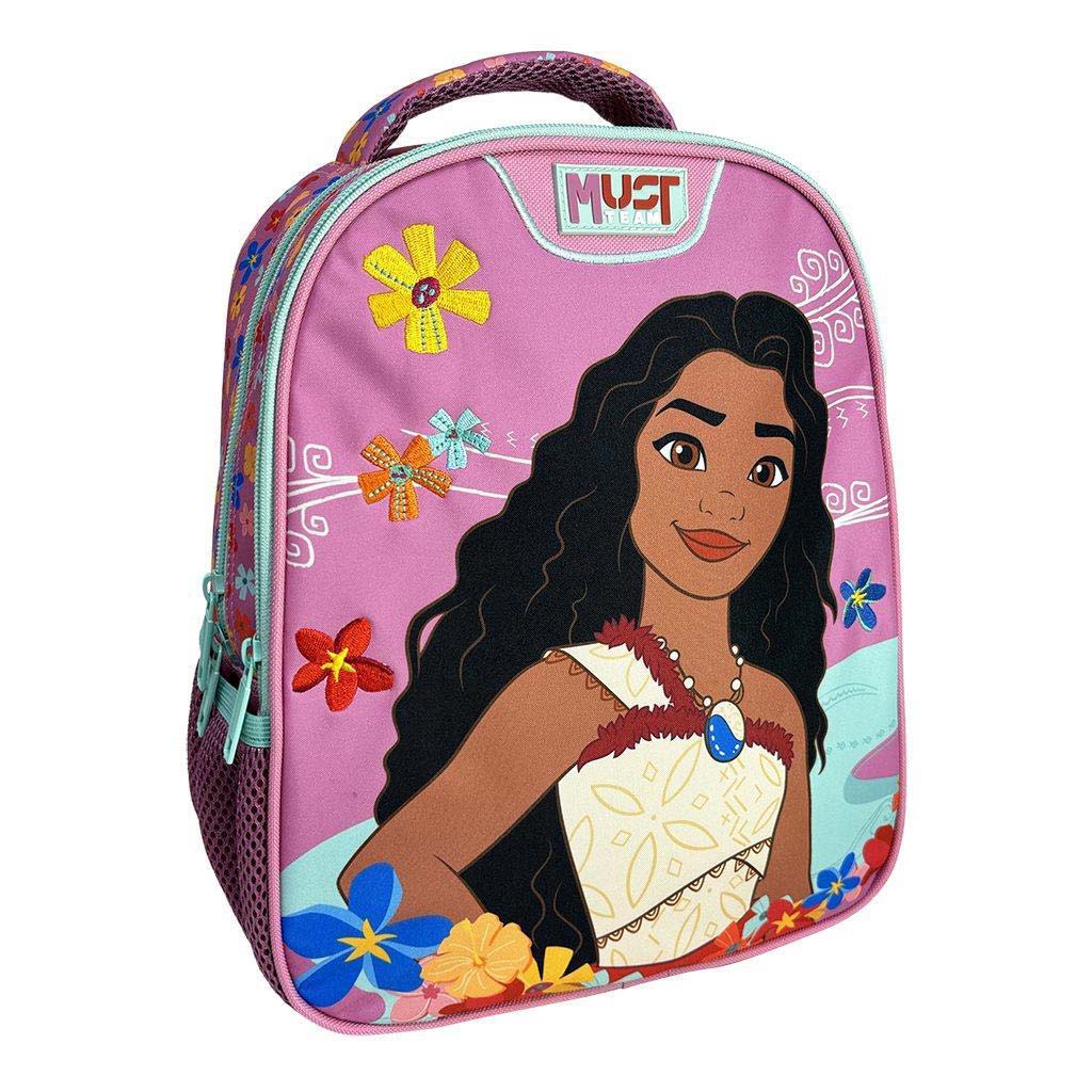 Luna: Must Team Disney Vaiana 2 lekerekített 2 rekeszes ovis hátizsák 27x10x31cm