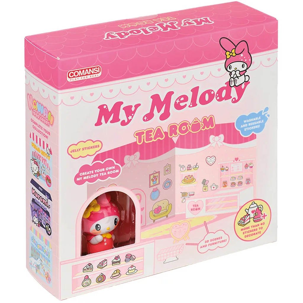 Hello Kitty: My Melody Tea Room figura matricázható házzal - Comansi