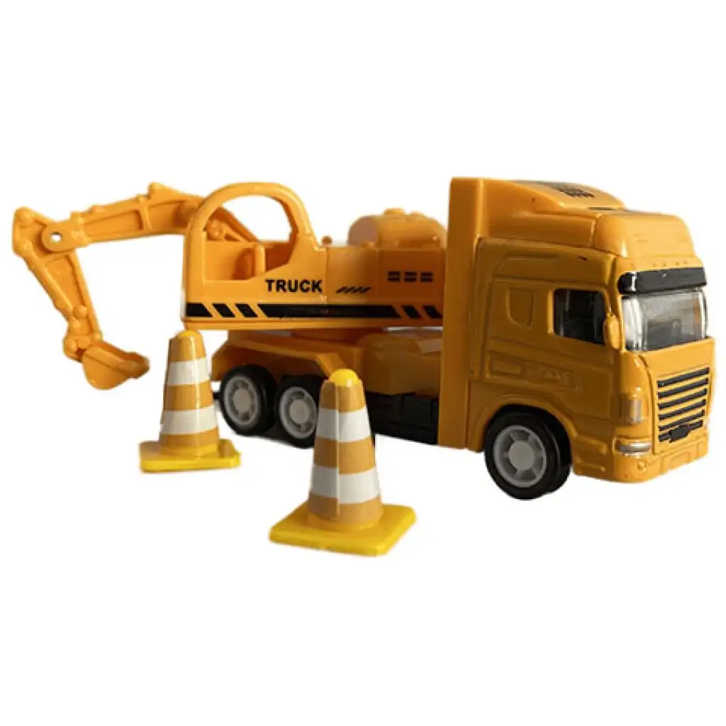 Nagy építkezés járművekkel épülettel és helikopterrel 9db-os játékszett kép 3