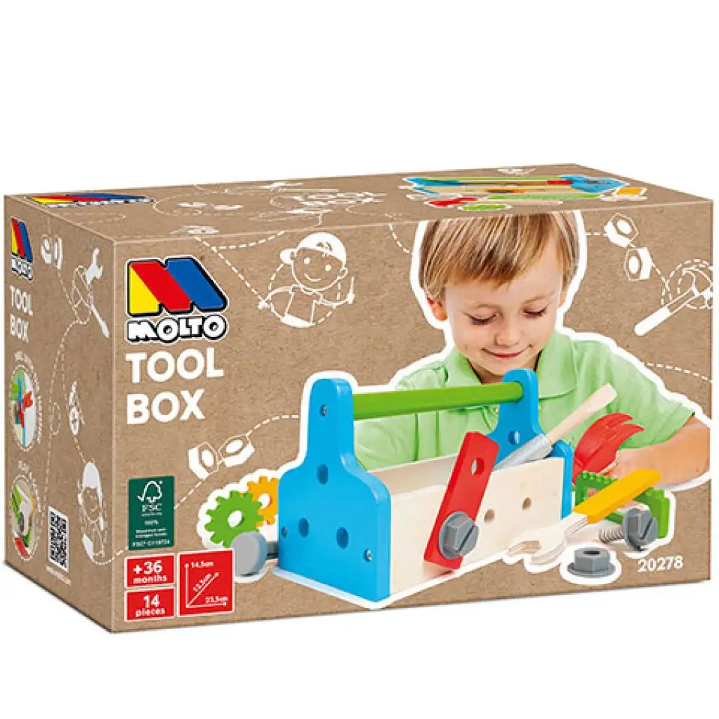 Molto: Nature fa szerszámosláda 11db-os szett kép 1