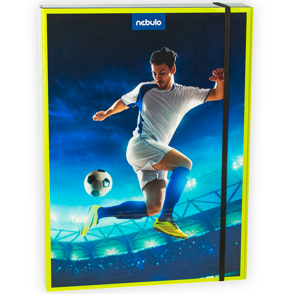 Nebulo: Füzetbox A/4-es méretben Focis mintával