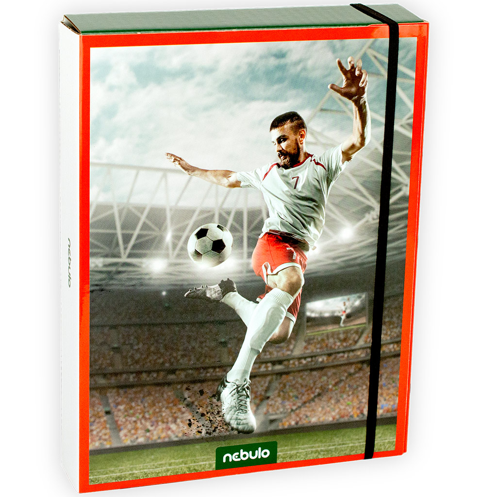 Nebulo: Füzetbox A/5-ös méretben Oxi foci mintával