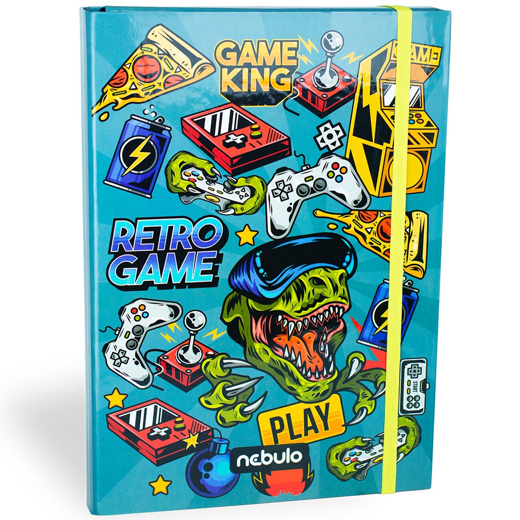 Nebulo: Füzetbox A/4-es méretben gamer mintával