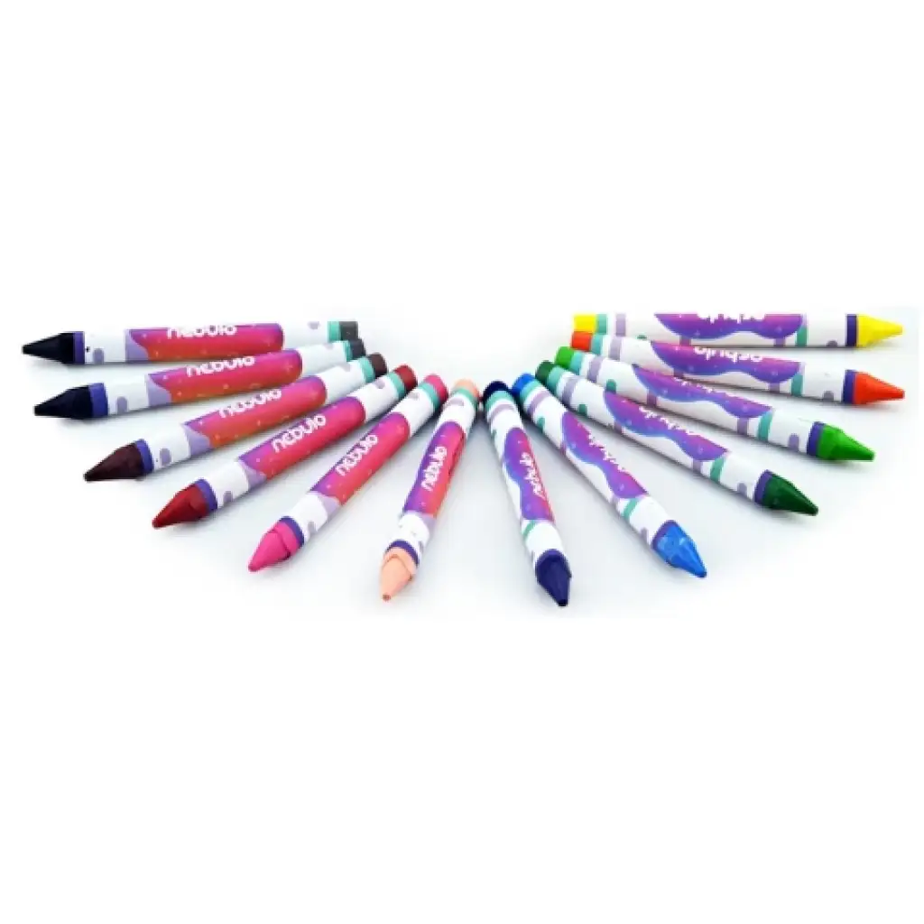 Nebulo: Színes háromszög alakú zsírkréta szett 12db-os kép 2