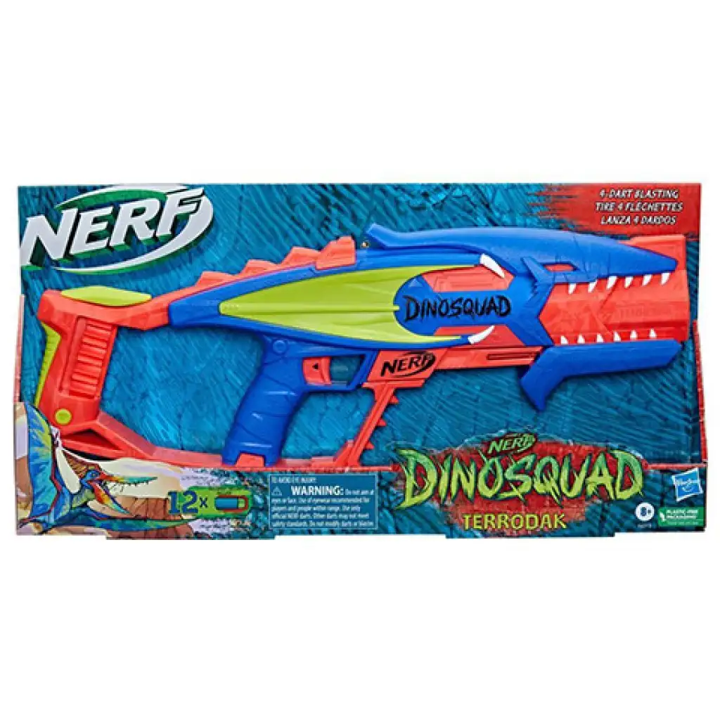 Nerf Dinosquad Terrodak szivacslövő fegyver 12 lőszerrel - Hasbro