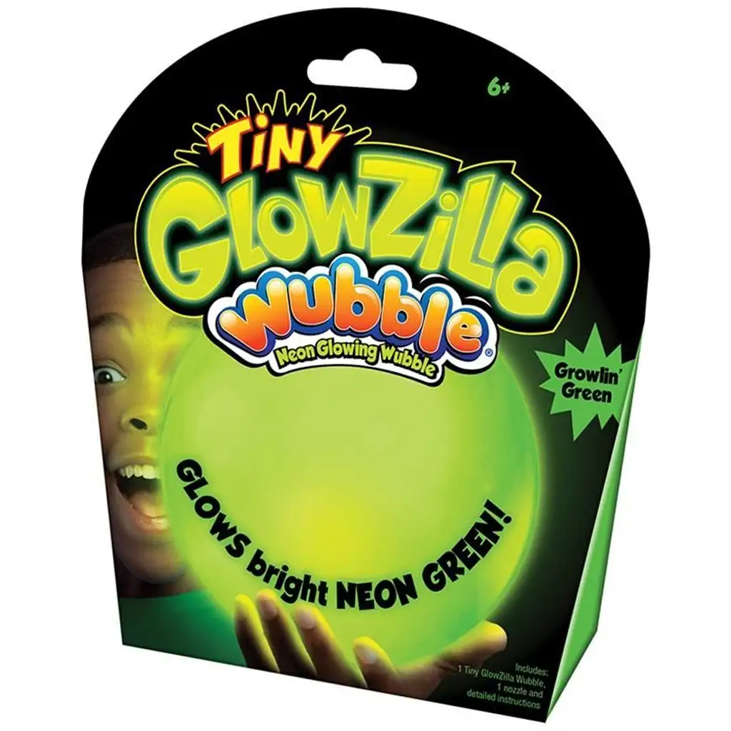 Tiny Glowzilla Wubble világító neon buboréklabda zöld színben 30cm