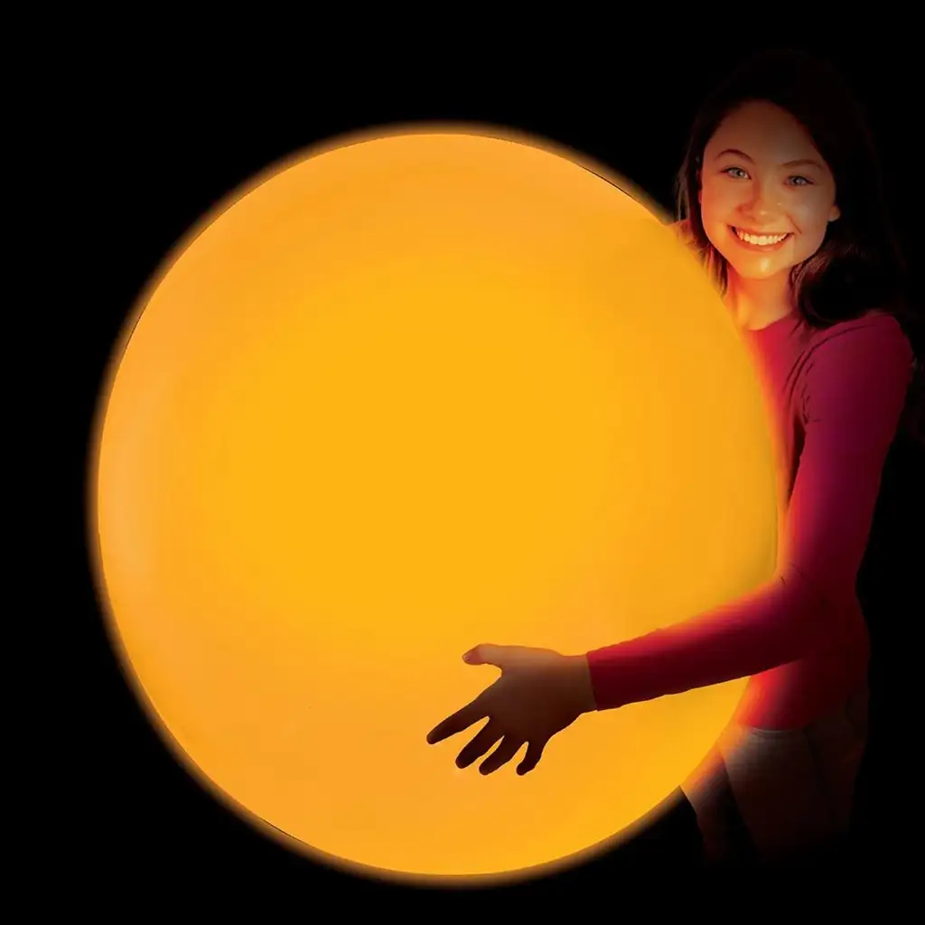 Glowzilla Wubble világító buboréklabda neon narancssárga színben 75cm kép 2