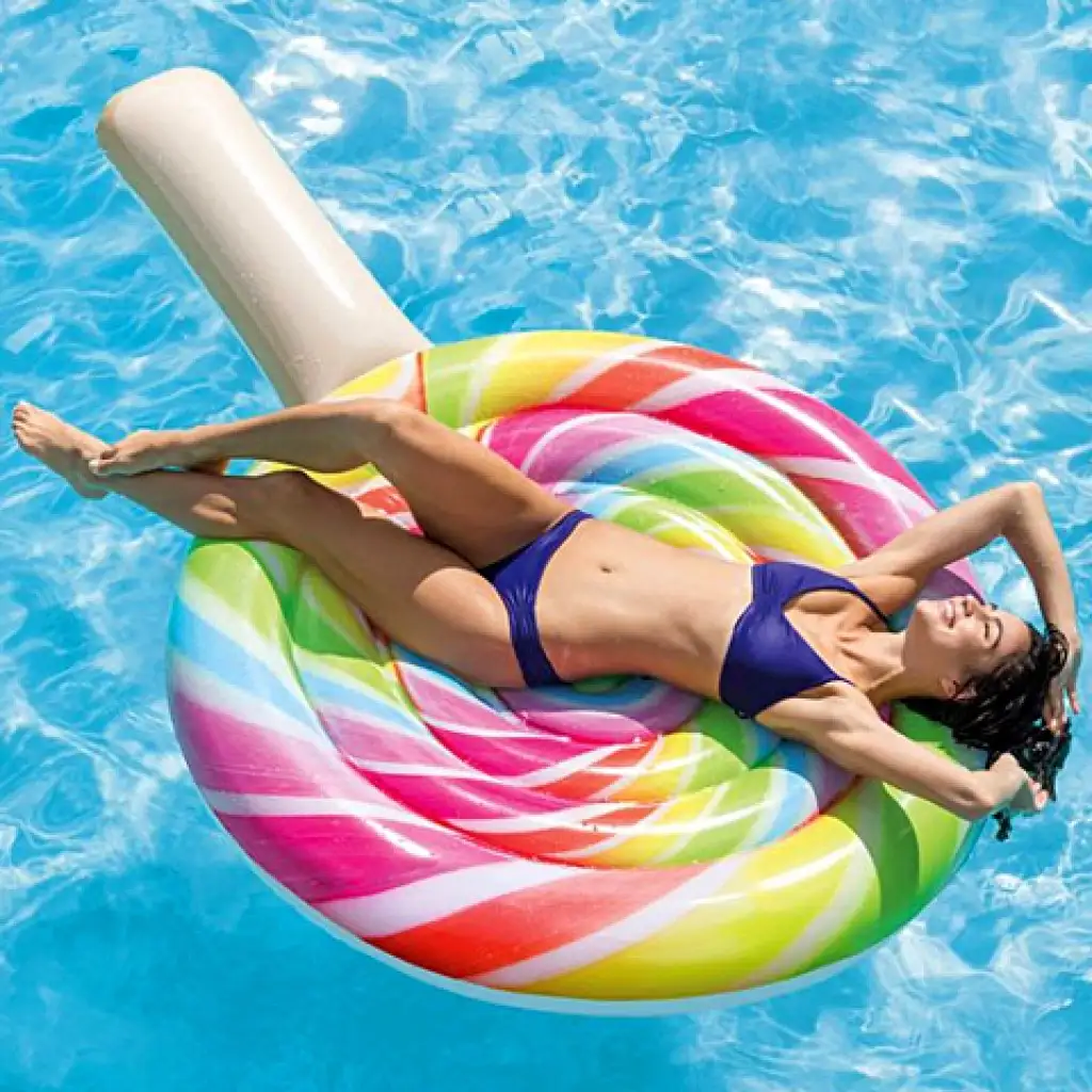 Színes nyalóka felfújható matrac 208x135cm - Intex kép 2