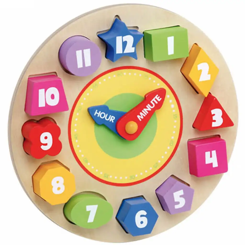 Molto: Nature Oh! Clock formaillesztő óra fa játék kép 2