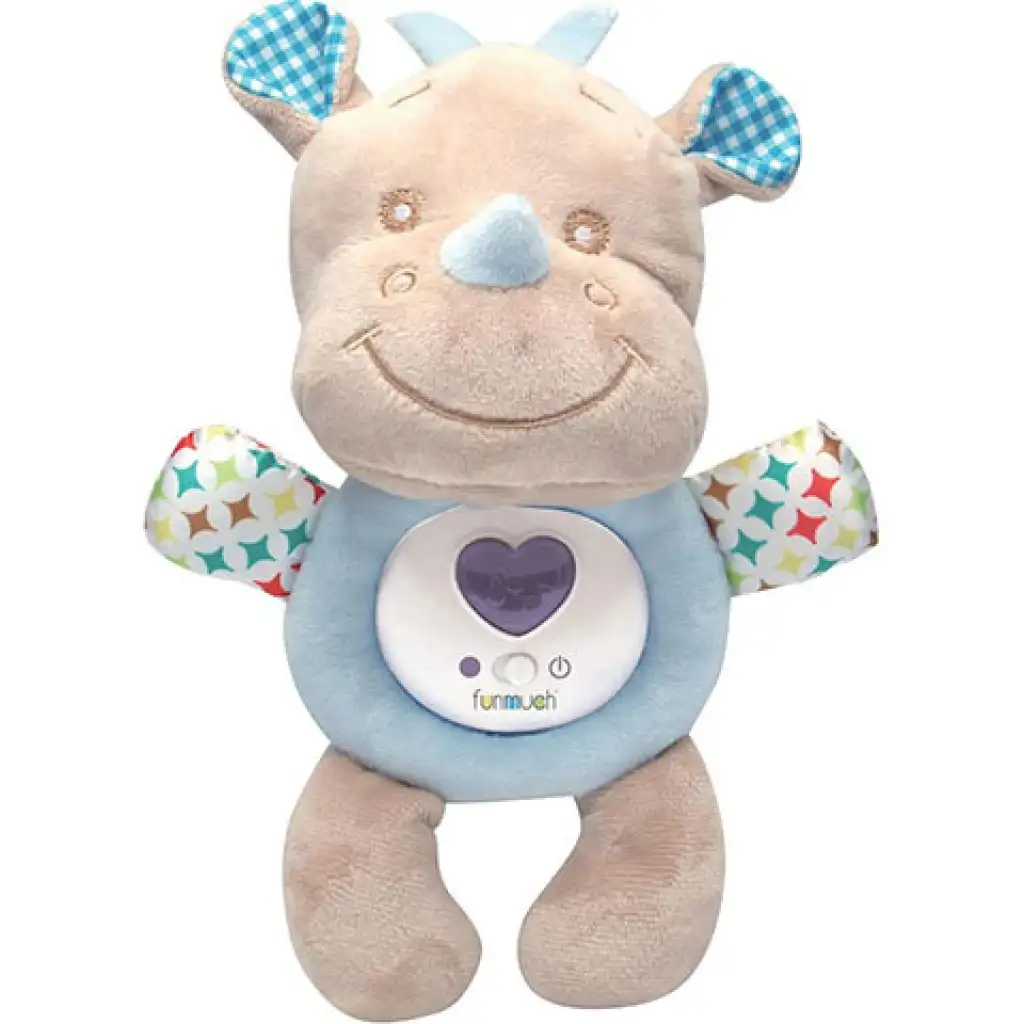 Orrszarvú plüss éjszakai fény hanggal kép 2