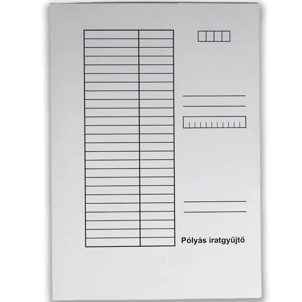 Fehér pólyás dosszié A/4 230g