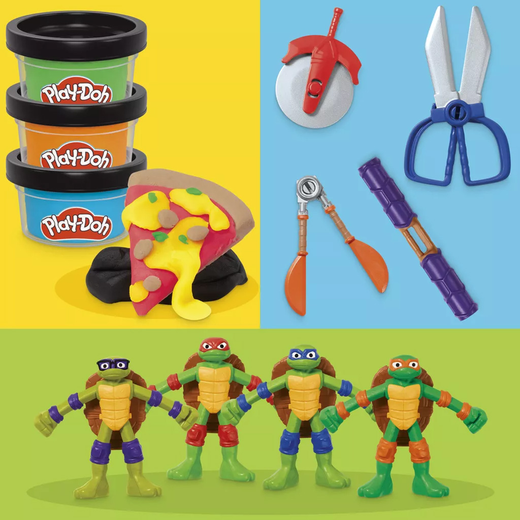 Play-Doh: Tini ninja teknőcök cowabunga creations játékszett - Hasbro kép 2