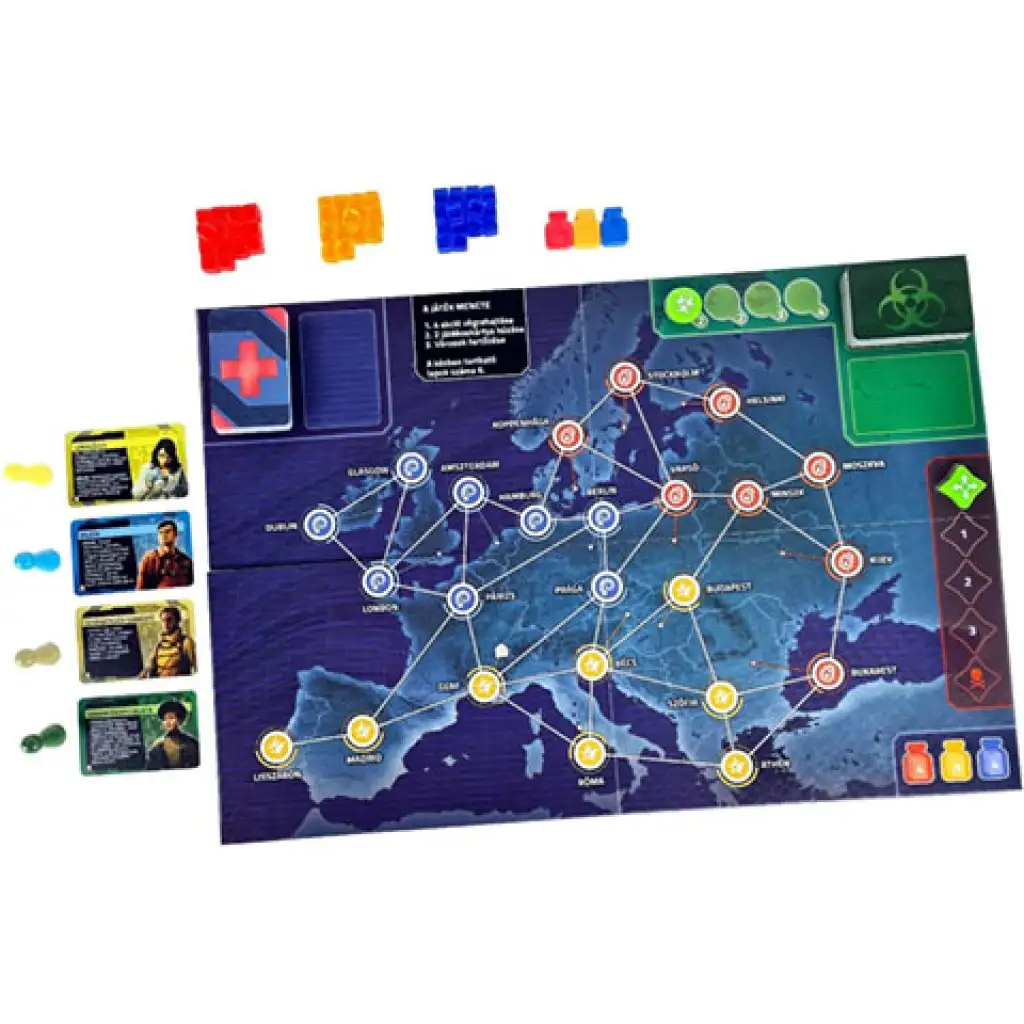 Pandemic: Veszélyzóna - Európa társasjáték kép 2