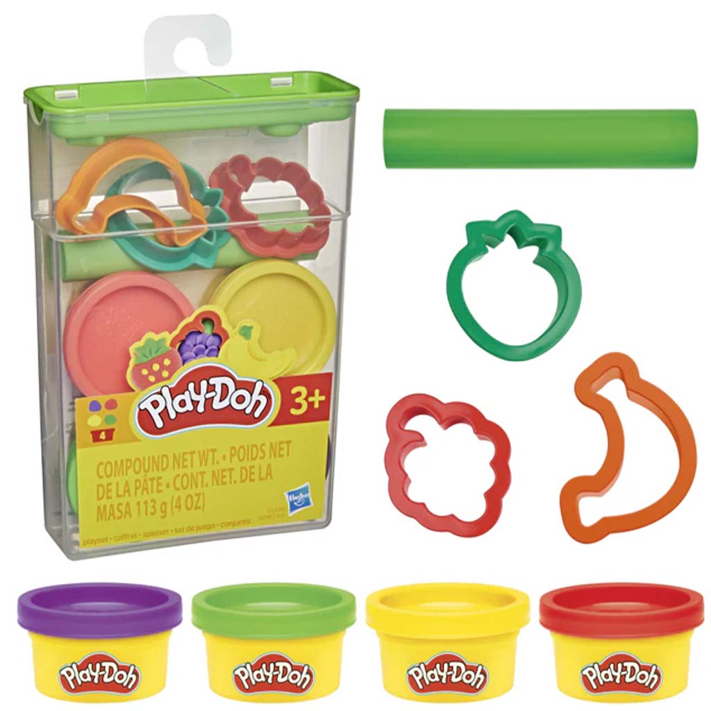 Play-Doh: Gyurmakészlet tárolóban – Gyümölcs formákkal - Hasbro kép 1