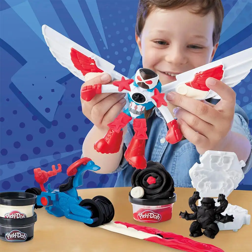 Play-Doh: Marvel Amerika Kapitány Moto Slicer játékszett - Hasbro kép 3