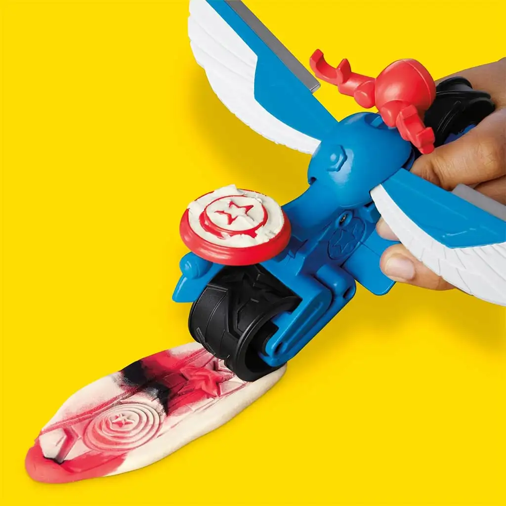 Play-Doh: Marvel Amerika Kapitány Moto Slicer játékszett - Hasbro kép 4