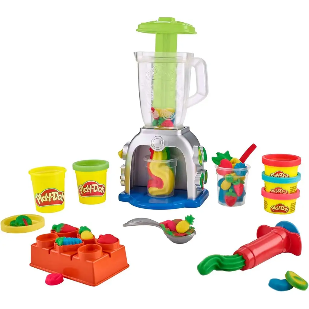 Play-Doh: Swirlin Smoothies Turmixgép 5 tégely gyurmával 198g kép 2