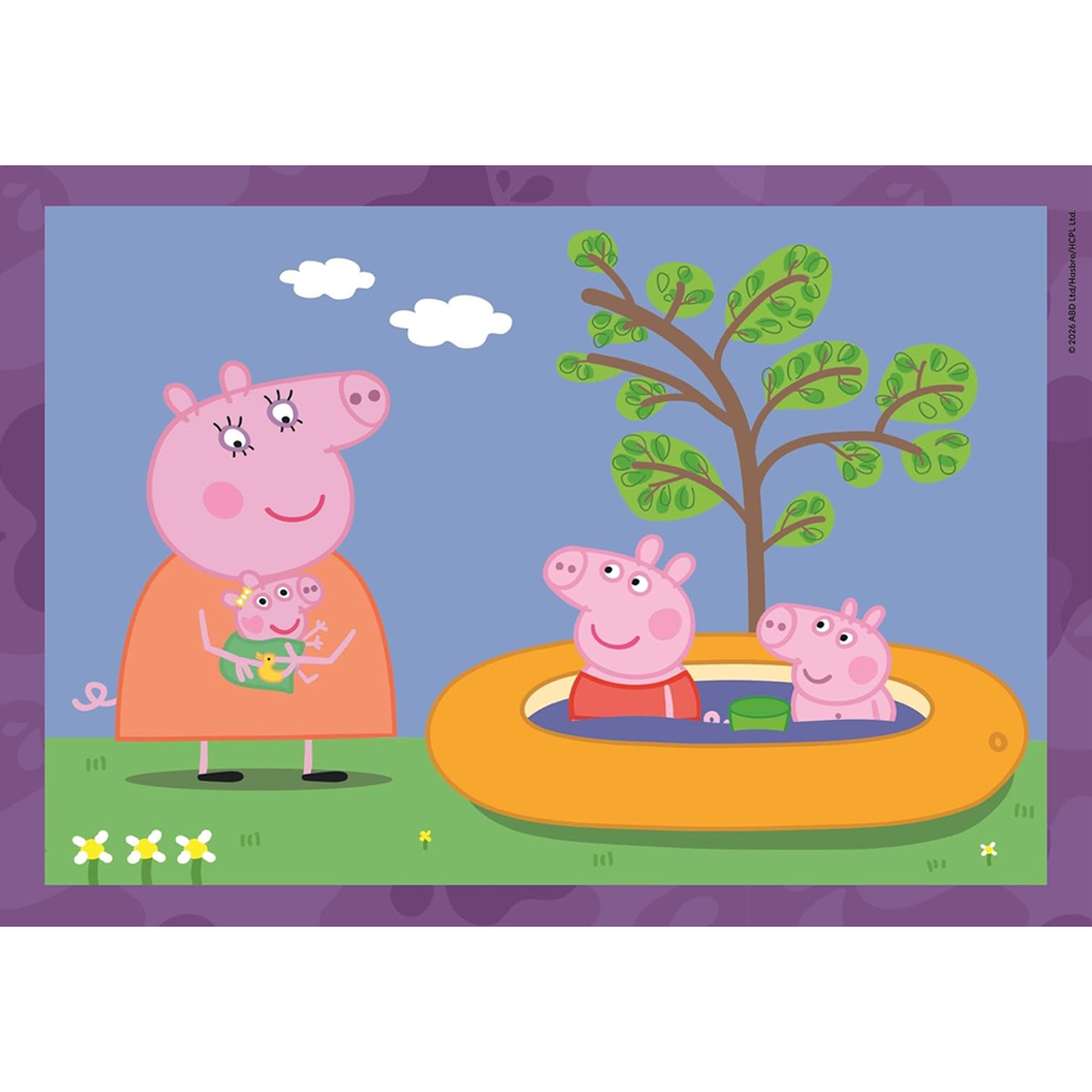 Peppa malac 4 az 1-ben Supercolor puzzle - Clementoni kép 5