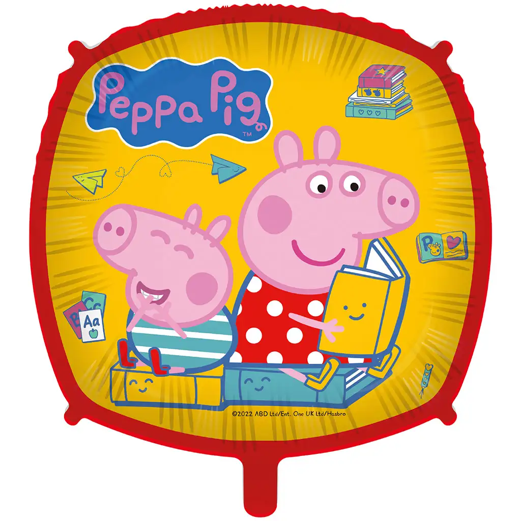 Peppa malac négyzet alakú fólia lufi 46cm