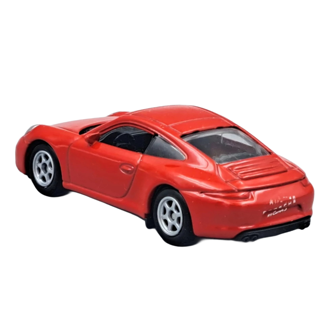 Welly: Porsche 911 (991) Carrera S piros fém kisautó modell 1/64 kép 3