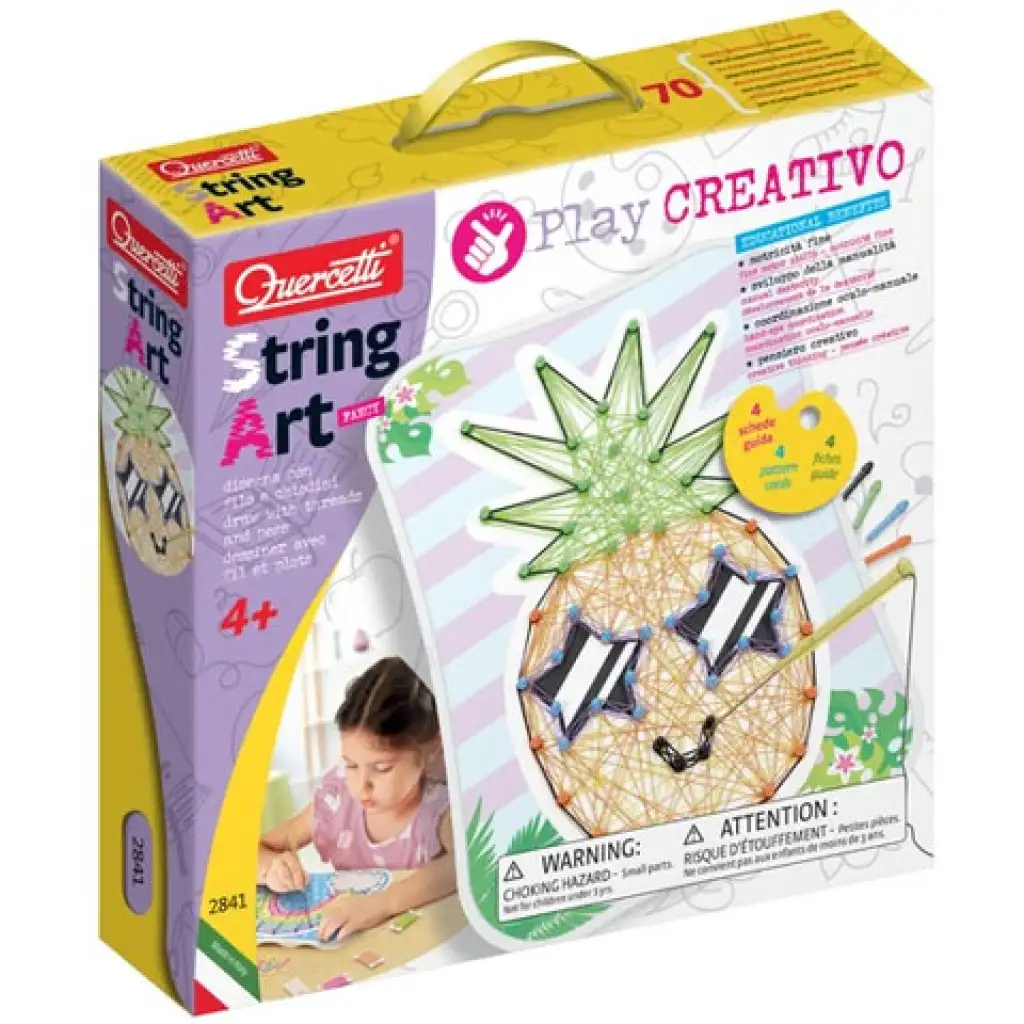 Quercetti: Play Creativo String Art mókás kreatív játék