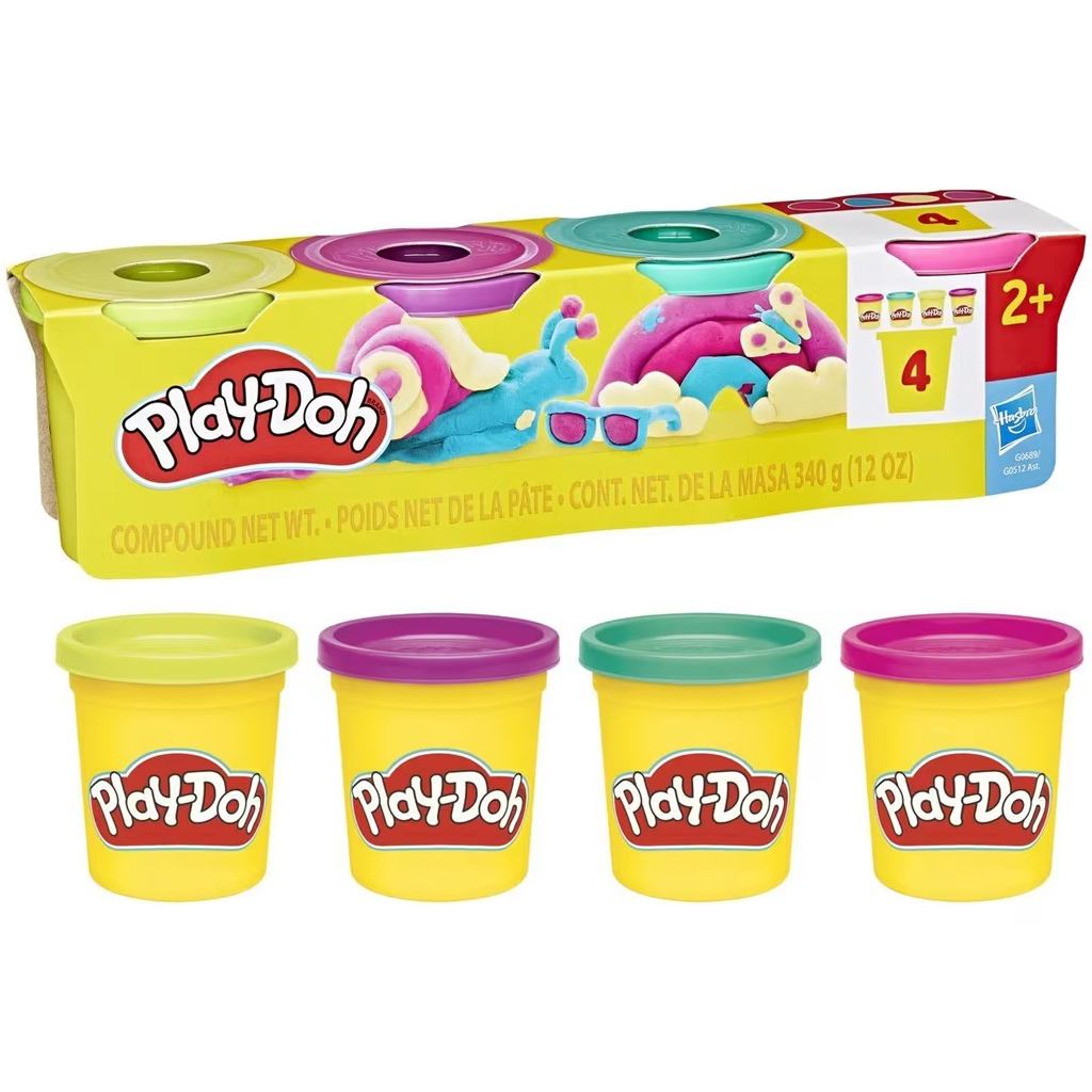 Play-Doh: Tégelyes 4db-os gyurma szett 340gr - Hasbro kép 2