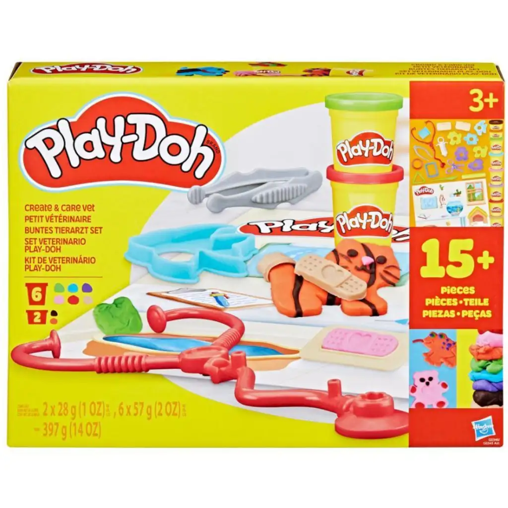 Play-Doh: Alkoss és gondozz állatorvos gyurma szett - Hasbro