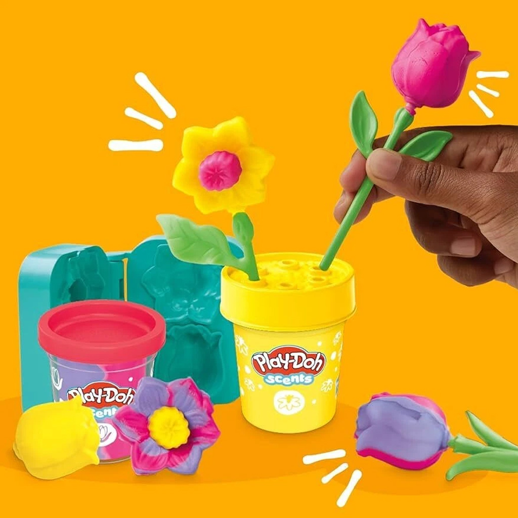 Play-Doh: Kis virágok - Tulipán és nárcisz gyurmaszett - Hasbro kép 2