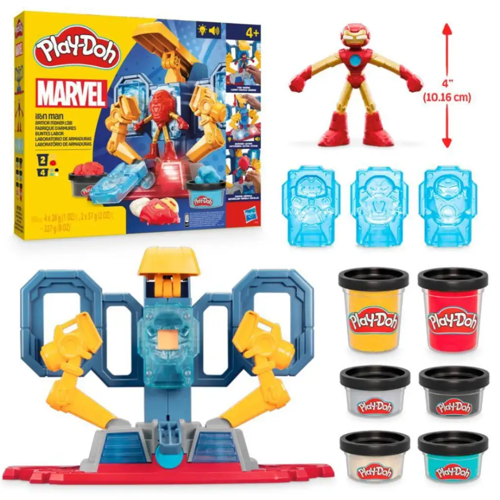 Play-Doh Marvel: Bosszúállók Vasember páncélgyártó laboratóriuma fénnyel és hanggal - Hasbro kép 2