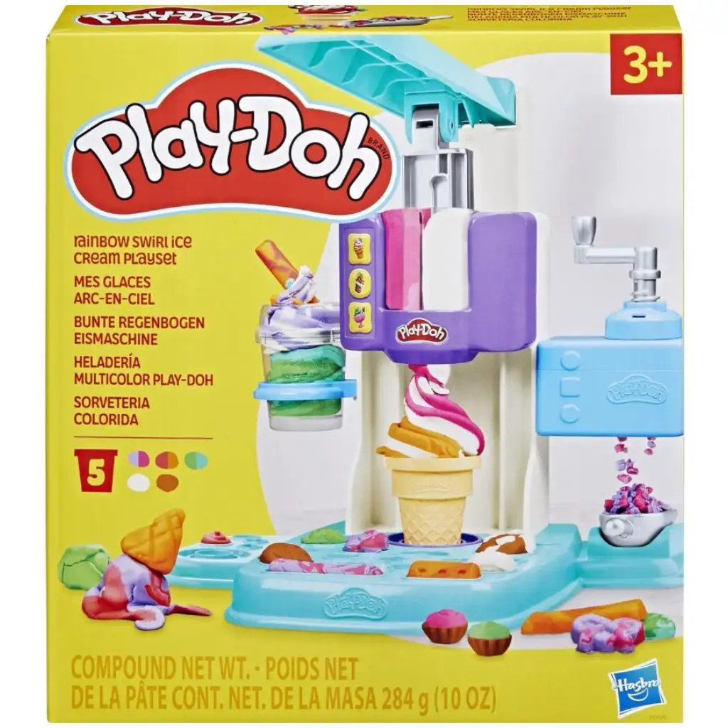 Play-Doh: Szivárványcsavar jégkrémkészítő gyurmaszett - Hasbro kép 1