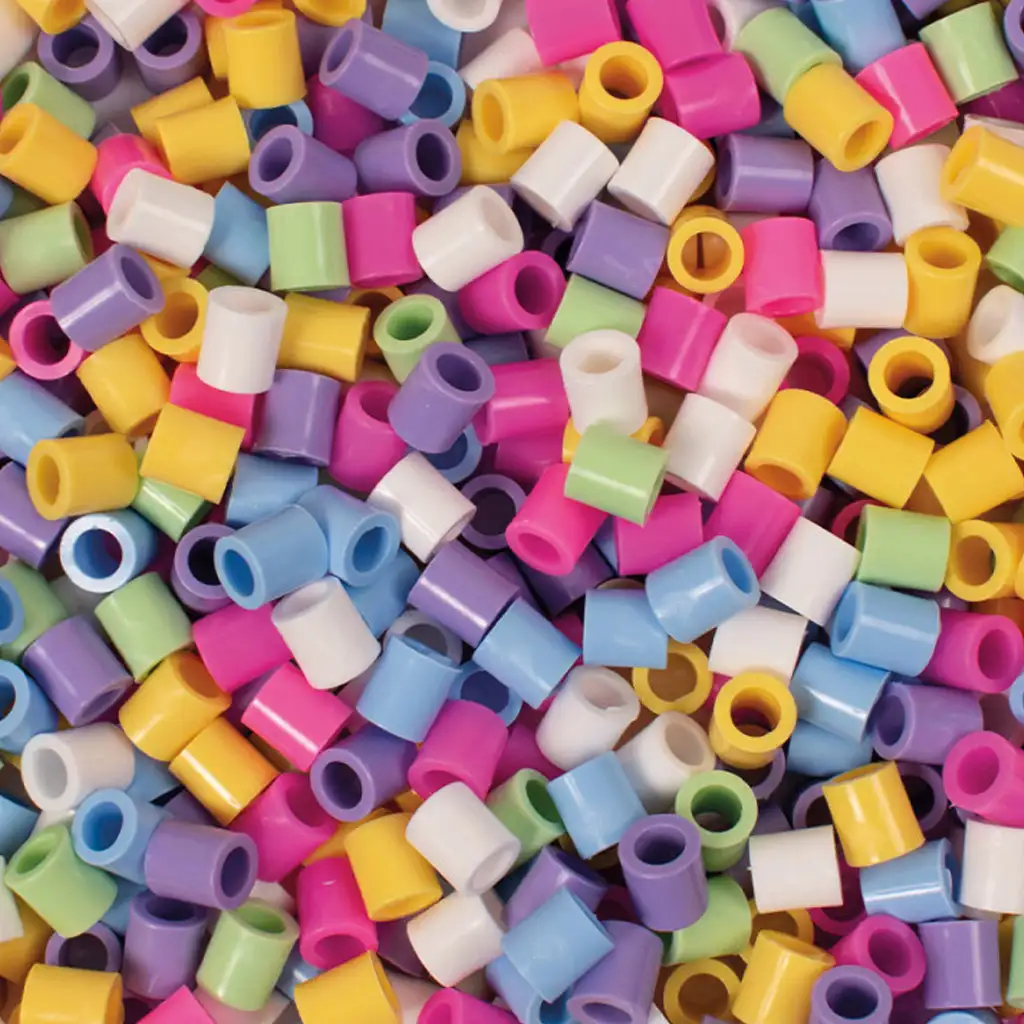 PlayBox: 9mm-es XL MAXI pasztell színű vasalható gyöngyök 1000db-os csomag kép 2