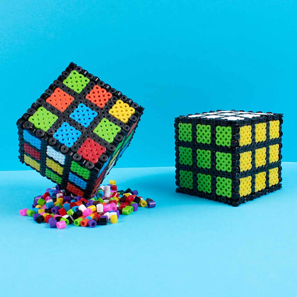 PlayBox: Go Green 5mm-es MIDI vegyes színű vasalható gyöngy vödörben 5000db-os csomag kép 2