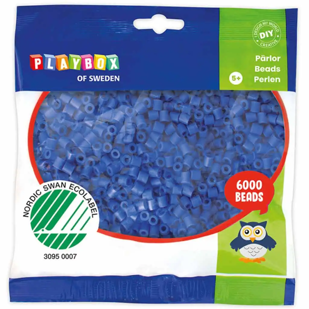 PlayBox: 5mm-es MIDI vasalható gyöngy kék színben 6000db-os csomag