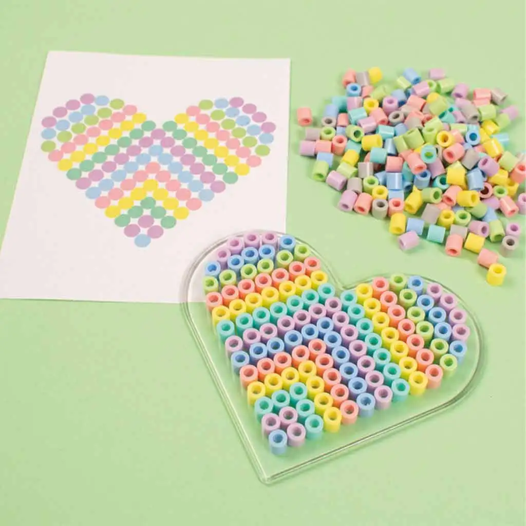 PlayBox: 5mm-es MIDI vasalható gyöngyök - Pasztell színek 1000db-os csomag kép 3