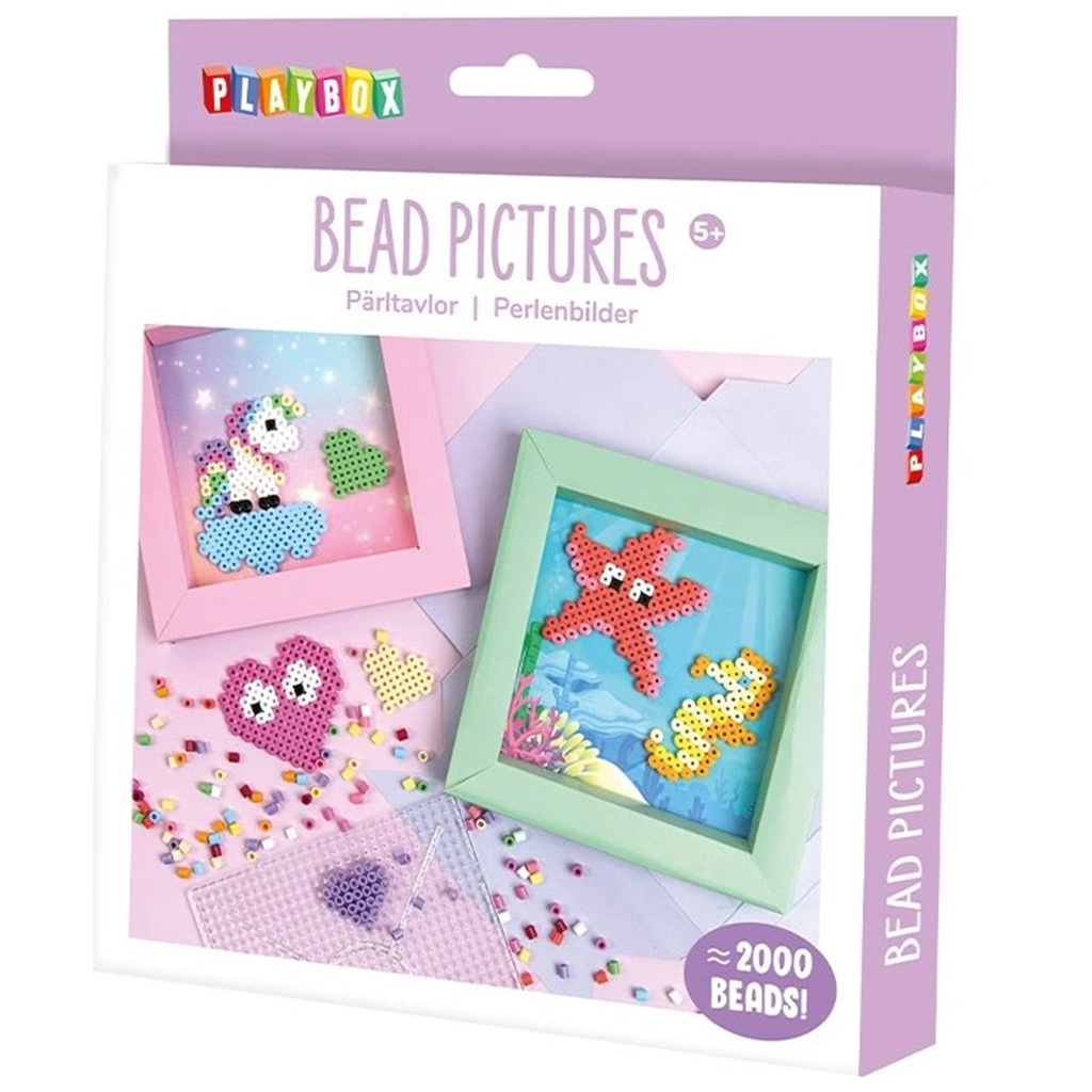 PlayBox: Vasalható gyöngyképkészítő kreatív szett - Unikornis