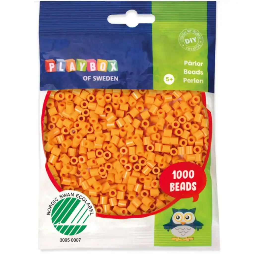 PlayBox: 5mm-es MIDI vasalható gyöngy 1000db-os borostyán színben